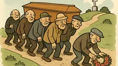 Vic: Ide pogrebna povorka uz brdo...