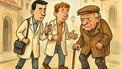 Vic: Dva studenta medicine šetaju ulicom…