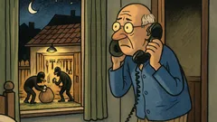 Vic: Upaljeno svjetlo u šupi noću