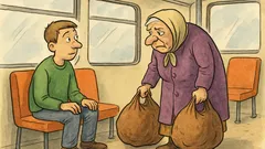 Vic: Sjedi mladić u autobusu kad ulazi baka