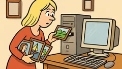 Vic: Zašto plavuša gura slike u kompjuter?