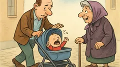 Vic: Ide tata ulicom s kolicima