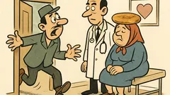 Vic: Utrčava Mujo u ambulantu...