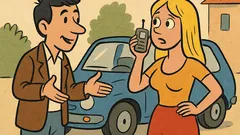 Vic: Plavuša prodaje auto, ali...