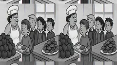 Vic: Školarci čekaju ručak u redu