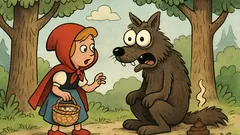 Vic: Crvenkapica sretne vuka u šumi...