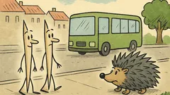 Vic: Šetaju dvije čačkalice, sretnu ježa