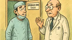 Vic: Izlazi mladi kirurg iz sale...