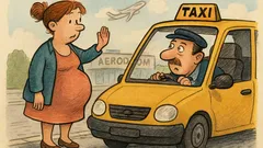 Vic: Trudnica u taksiju na aerodrom