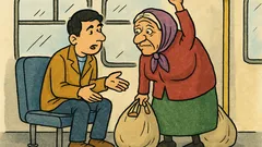 Vic: Sjedi mladić u autobusu...