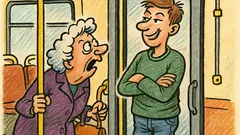 Vic: Bakica pita u tramvaju: ideš van?