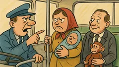 Vic: Žena s bebom uđe u autobus