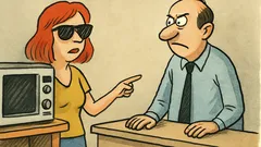 Vic: Plavuša kupuje “televizor” u dućanu