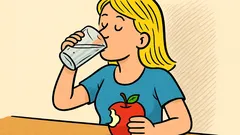 Vic: Zašto plavuša pije vodu nakon jabuke?