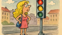 Vic: Zašto plavuša stoji ispred semafora?