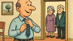 Vic: Ćelavac popravlja kravatu kad punce stižu