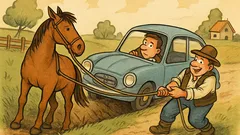 Vic: Putnik sleti u jarak, seljak viče