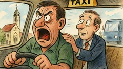 Vic: Putnik taksistu tapše po ramenu...