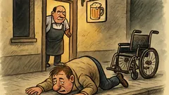 Vic: Sjedi čovjek u kavani i pije