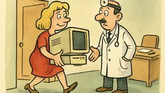 Vic: Zašto plavuša nosi kompjuter doktoru?