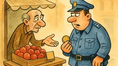 Vic: Trguje pandur na tržnici...