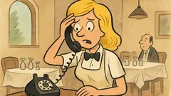 Vic: Radi plavuša u restoranu...