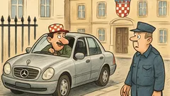 Vic: Mujo parkira Mercedes pred Saborom