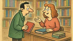 Vic: Tražim neki napet krimić u knjižari...