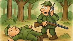 Vic: Dva prijatelja love u šumi...