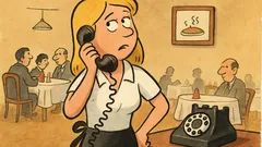 Vic: Plavuša konobarica primi poziv za stol